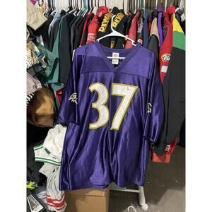 Size XL- Vintage Reebok Baltimore Ravens Deion Sanders #37 Jersey NFL Purple